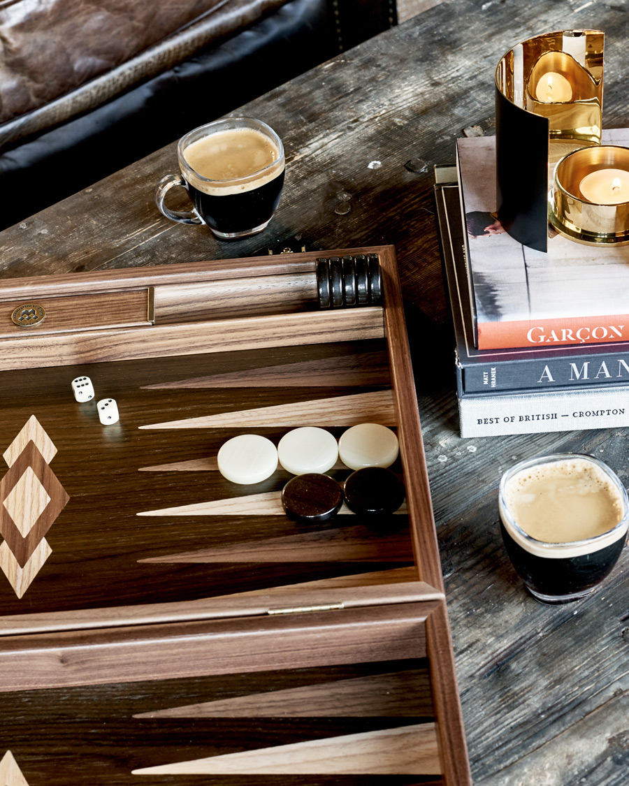 Uomini | Manopoulos Walnut Natural Tree Large Backgammon | Manopoulos | Walnut Natural Tree Large Backgammon
