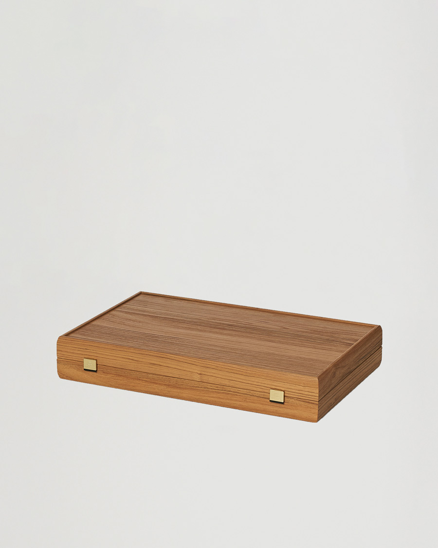 Uomini | Giochi | Manopoulos | Walnut Royal Blue Large Backgammon