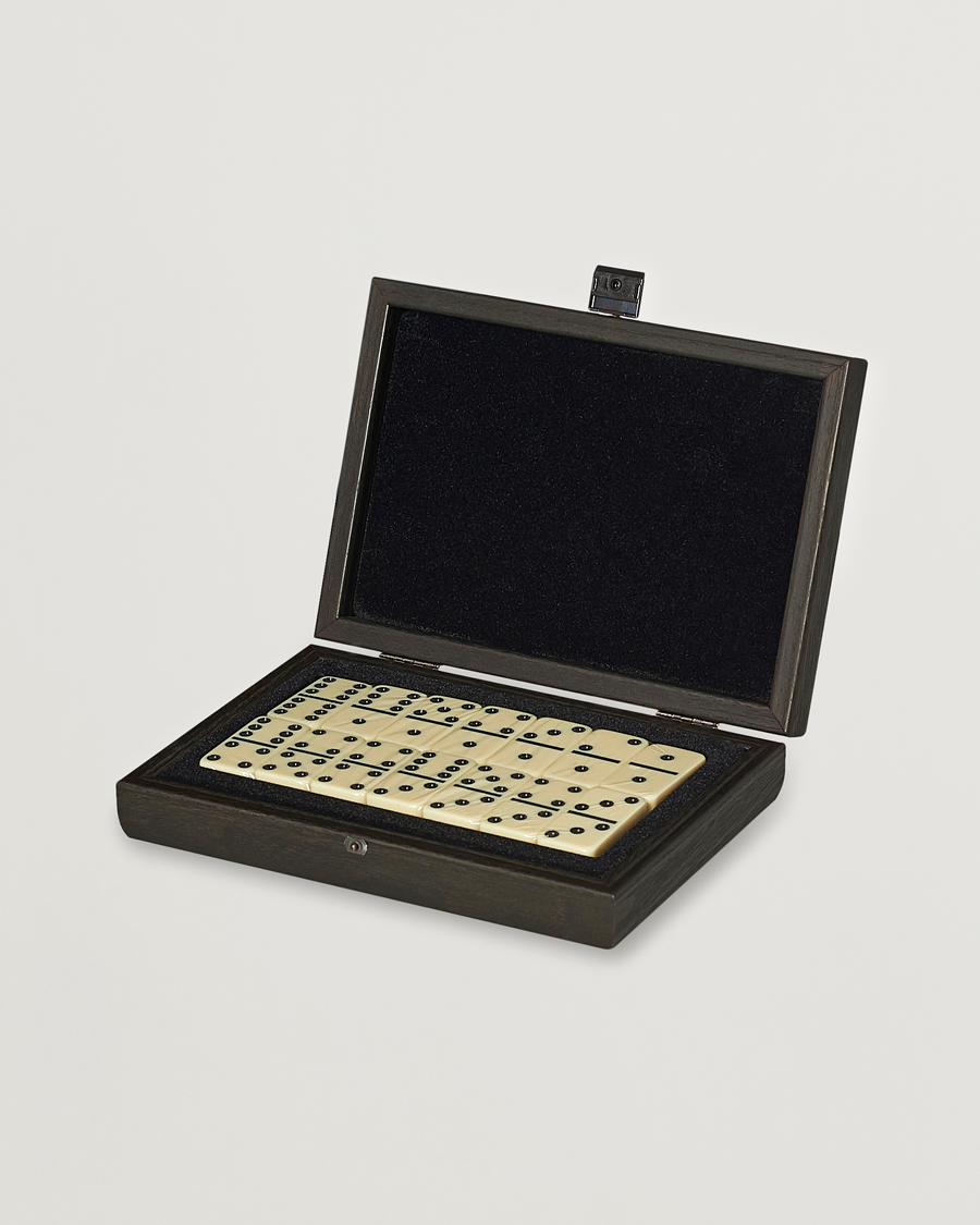 Uomini | Giochi | Manopoulos | Wooden Domino Case Black