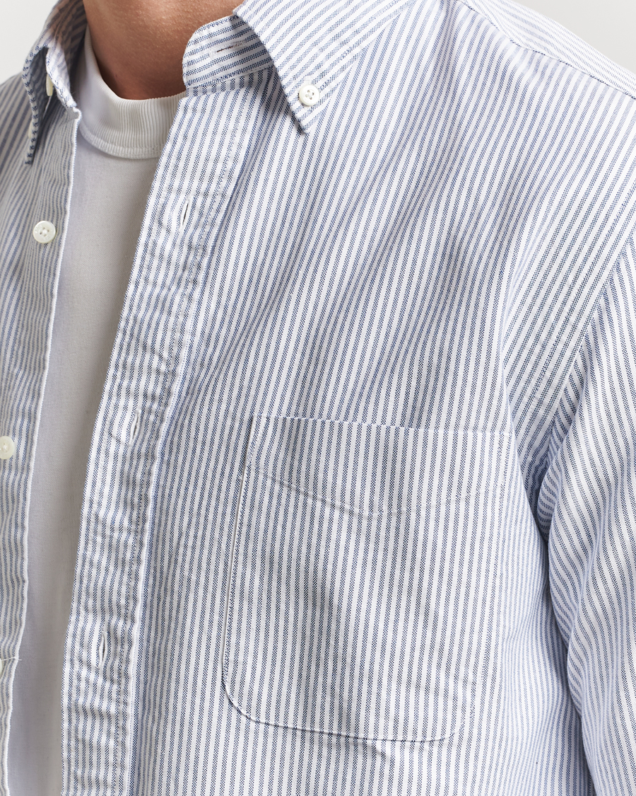 Uomini | Camicie | BEAMS PLUS | Oxford Button Down Shirt Blue Stripe