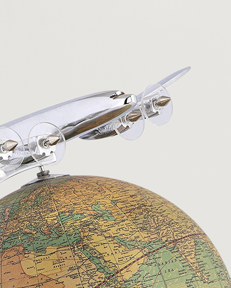 Uomini | Decorazioni | Authentic Models | On Top Of The World Globe and Plane Silver