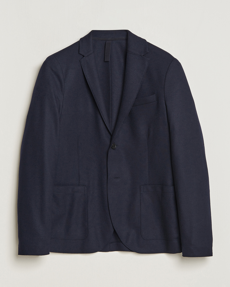 Uomini | Blazers | Harris Wharf London | Two Button Vented Superfine Merino Blazer Navy