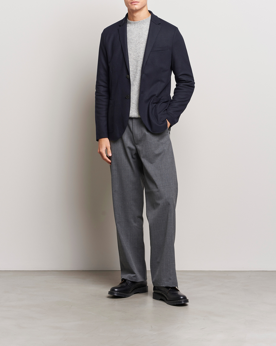 Uomini | Blazers | Harris Wharf London | Two Button Vented Superfine Merino Blazer Navy