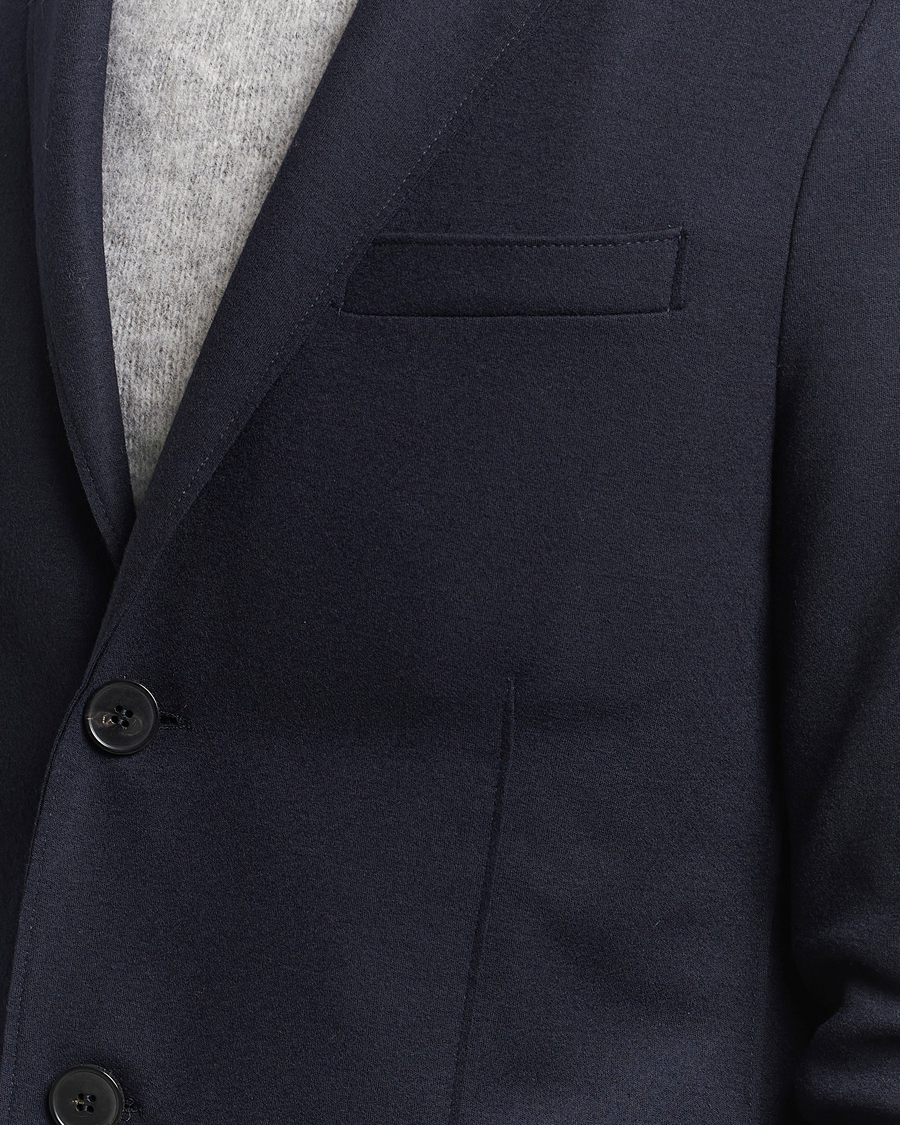 Uomini | Blazers | Harris Wharf London | Two Button Vented Superfine Merino Blazer Navy