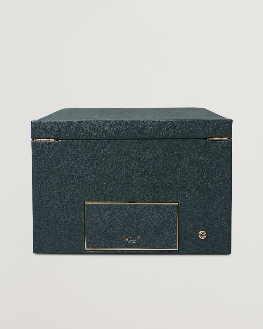 Uomini | WOLF British Racing Green Double Watch Winder | WOLF | British Racing Green Double Watch Winder
