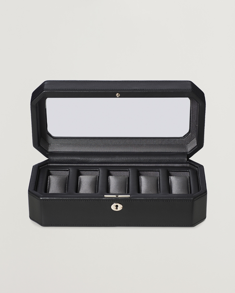 Uomini | Orologi & Portagioielli | WOLF | Windsor 5 Piece Watch Box Black/Grey