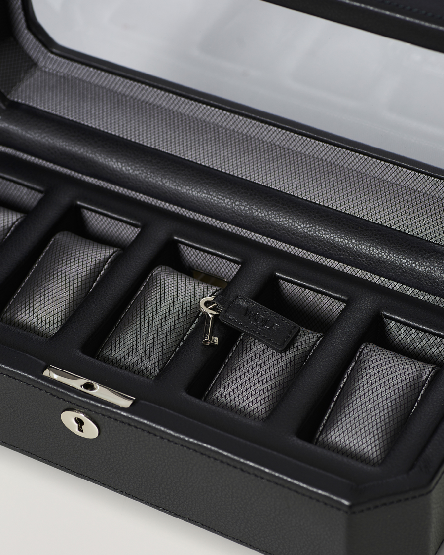 Uomini | Orologi & Portagioielli | WOLF | Windsor 5 Piece Watch Box Black/Grey
