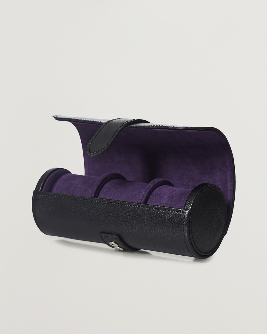 Uomini | Orologi & Portagioielli | WOLF | Blake Triple Watch Roll Black/Purple