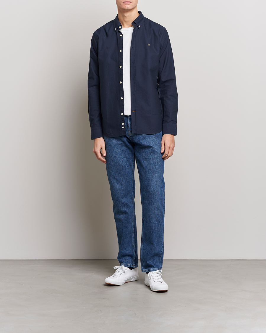Uomini | Camicie | Morris | Douglas Oxford Shirt Navy