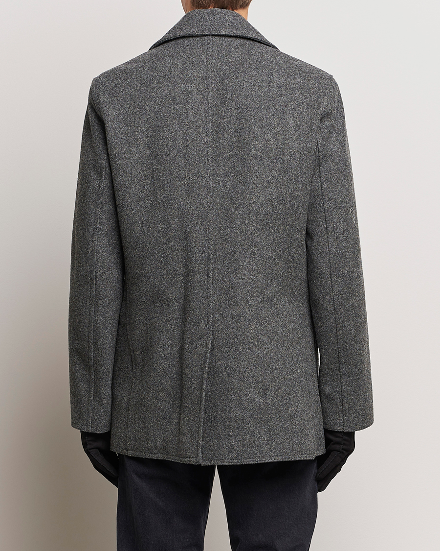 Uomini | Giacche | Gloverall | Churchill Reefer Peacoat Grey