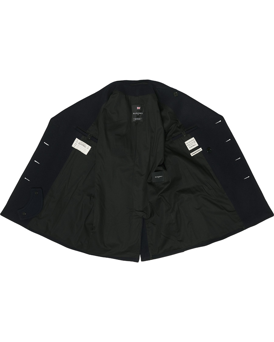 Uomini | Giacche | Gloverall | Churchill Reefer Peacoat Navy