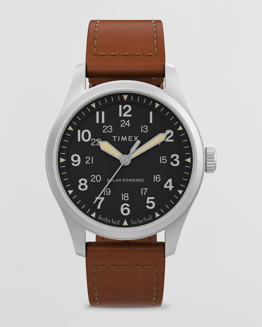 Uomini | Timex Field Post Solar Watch 36mm Brown/Black | Timex | Field Post Solar Watch 36mm Brown/Black