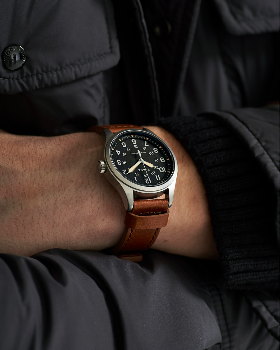 Uomini | Timex Field Post Solar Watch 36mm Brown/Black | Timex | Field Post Solar Watch 36mm Brown/Black
