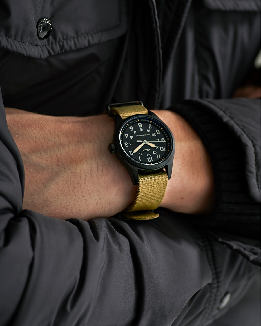 Uomini | Timex Field Post Solar Watch 36mm Green/Black | Timex | Field Post Solar Watch 36mm Green/Black