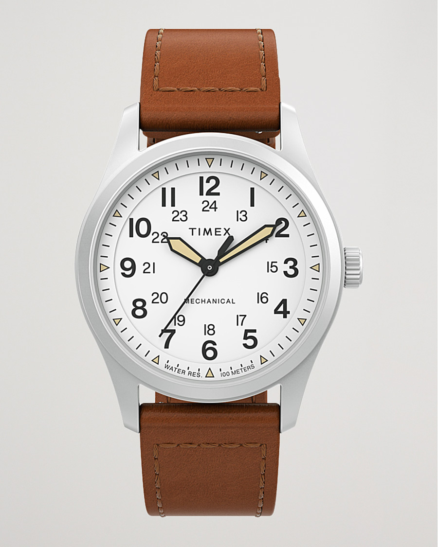 Uomini | Timex Field Post Mechanical Watch 38mm White Dial | Timex | Field Post Mechanical Watch 38mm White Dial