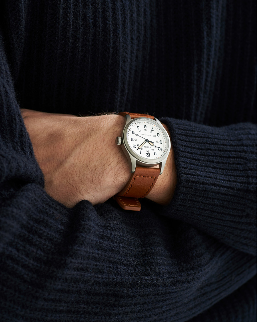 Uomini | Timex Field Post Mechanical Watch 38mm White Dial | Timex | Field Post Mechanical Watch 38mm White Dial