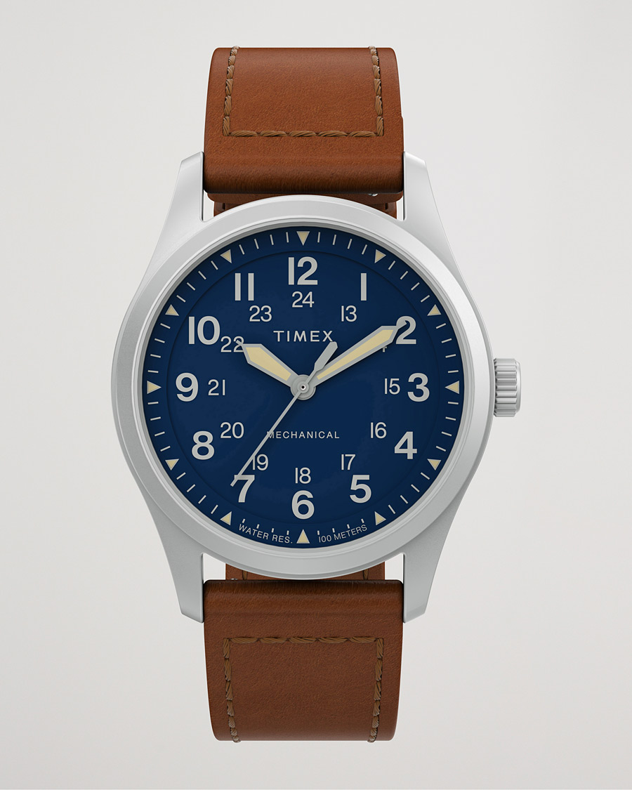 Uomini | Timex Field Post Mechanical Watch 38mm Blue Dial | Timex | Field Post Mechanical Watch 38mm Blue Dial