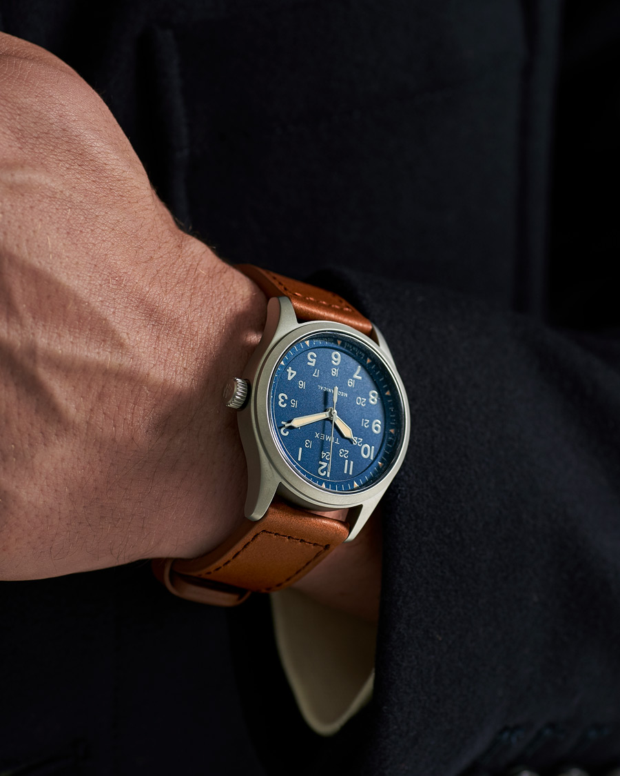 Uomini | Timex Field Post Mechanical Watch 38mm Blue Dial | Timex | Field Post Mechanical Watch 38mm Blue Dial