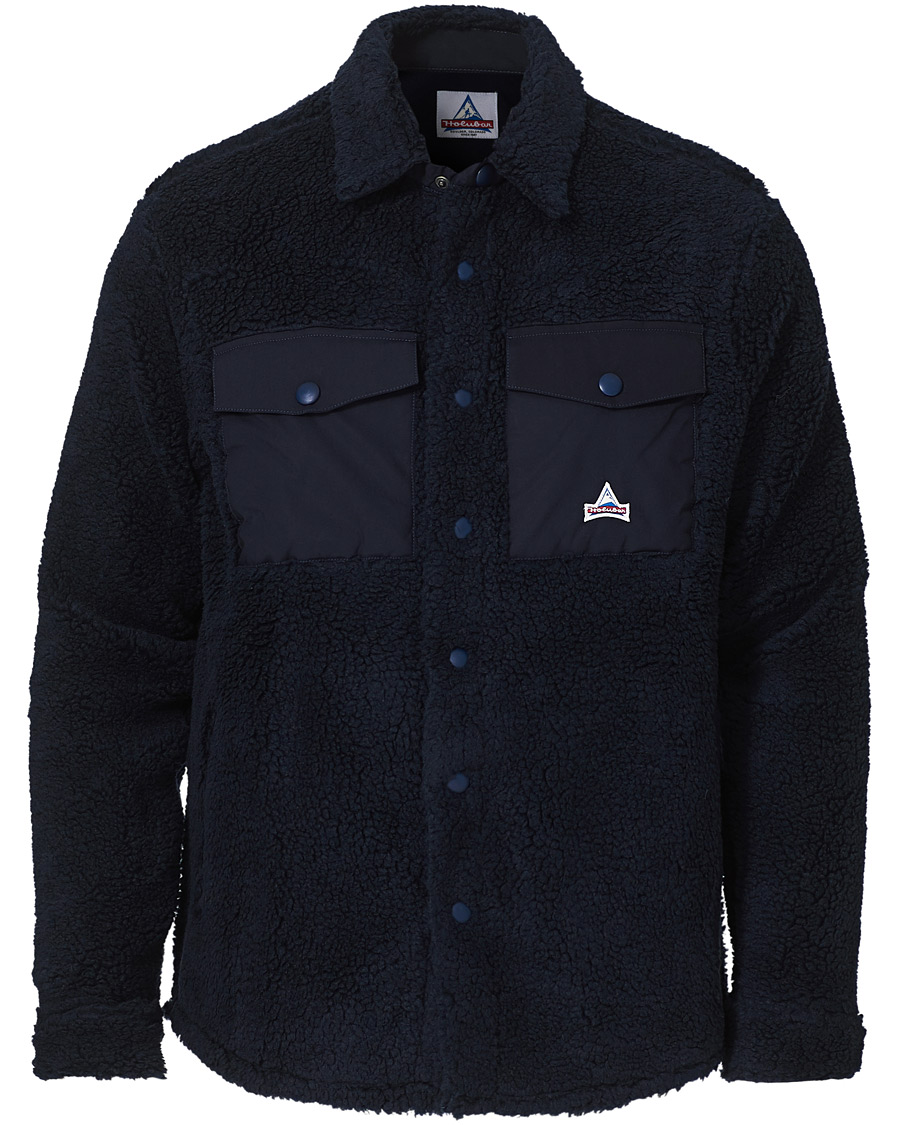 Uomini | Camicie | Holubar | M155 Fleece Overshirt Dark Blue