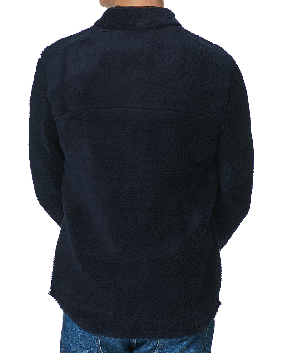 Uomini | Camicie | Holubar | M155 Fleece Overshirt Dark Blue