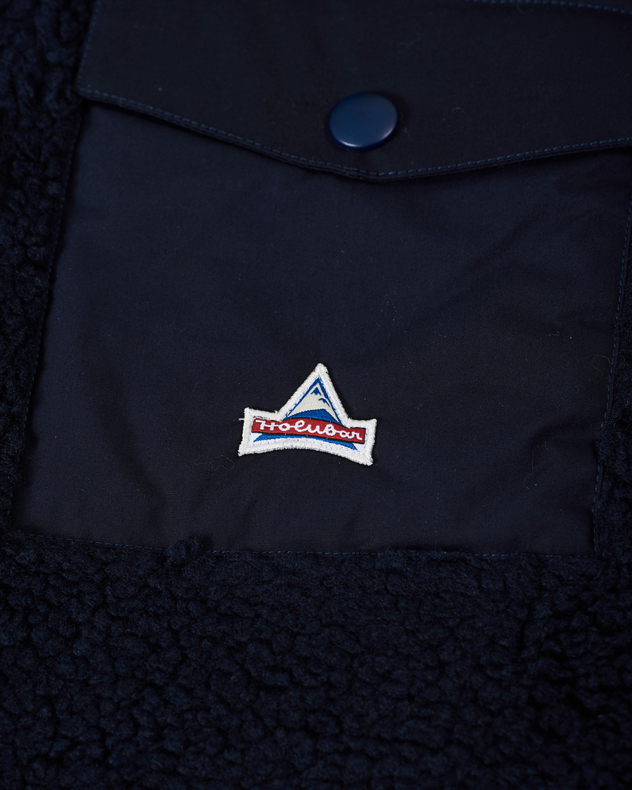 Uomini | Camicie | Holubar | M155 Fleece Overshirt Dark Blue