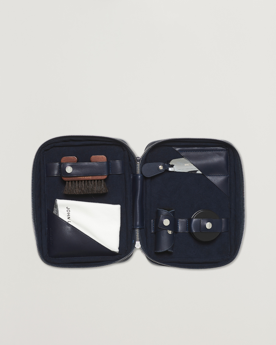 Uomini | Cura delle scarpe | John Lobb | Shoe Care Travel Case Navy