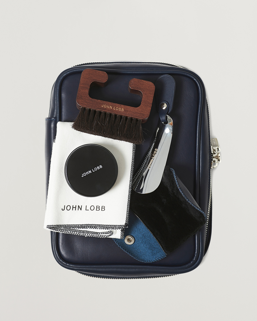 Uomini | Cura delle scarpe | John Lobb | Shoe Care Travel Case Navy