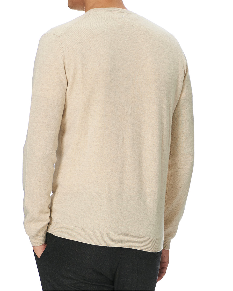 Uomini | Maglieria | People's Republic of Cashmere | Cashmere Roundneck Oatmilk