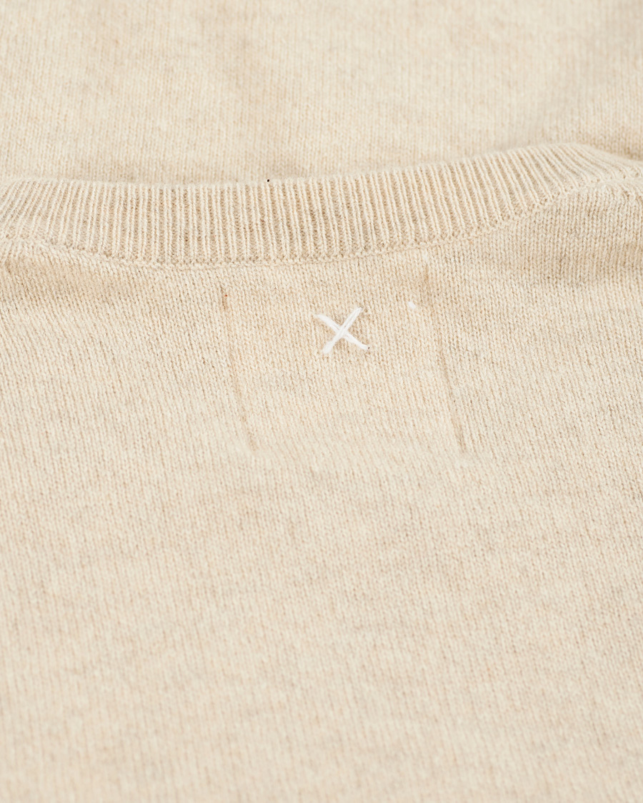 Uomini | Maglieria | People's Republic of Cashmere | Cashmere Roundneck Oatmilk