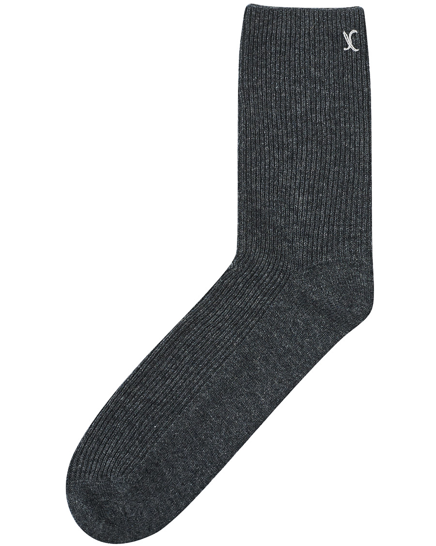 Uomini | Biancheria intima | People's Republic of Cashmere | Cashmere Socks Dark Grey