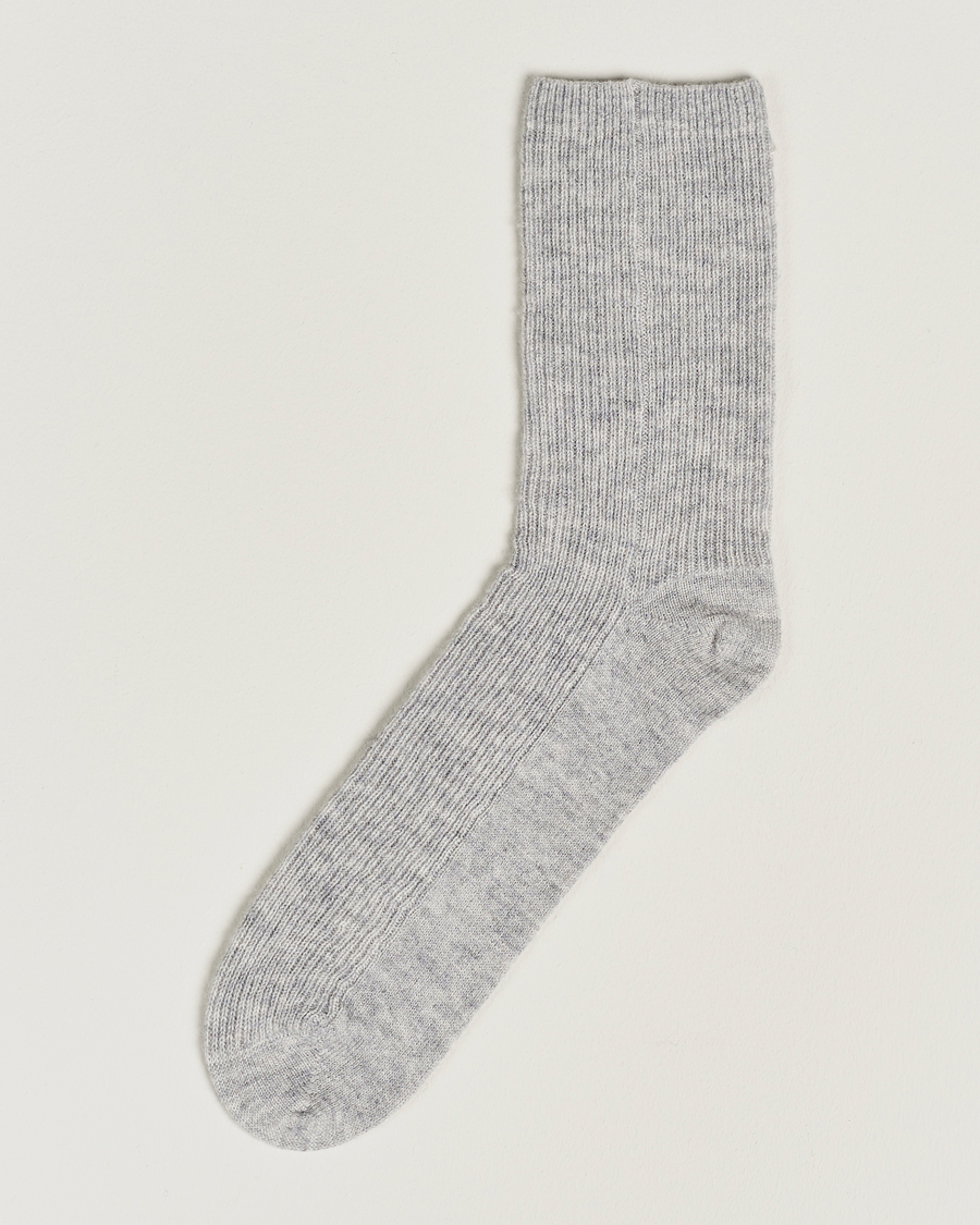 Uomini | Biancheria intima | People's Republic of Cashmere | Cashmere Socks Ash Grey