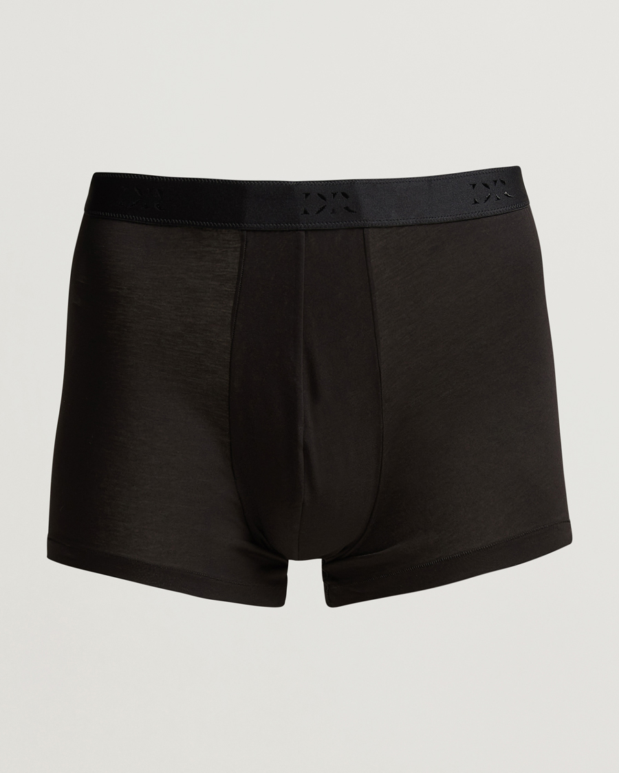 Uomini | Biancheria intima | Derek Rose | Pima Cotton Stretch Trunk Black