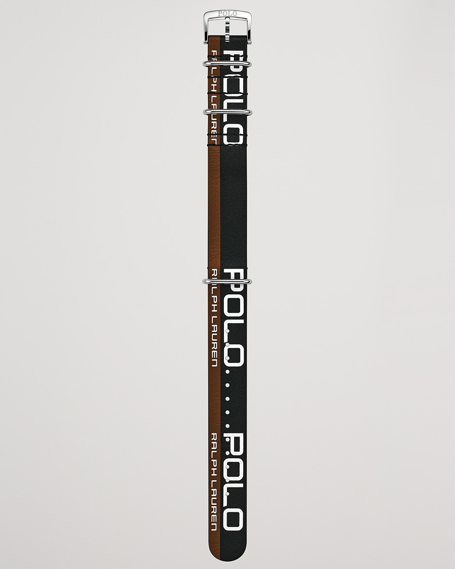 Uomini | Polo Ralph Lauren Leather Sporting Strap Black/Brown | Polo Ralph Lauren | Leather Sporting Strap Black/Brown