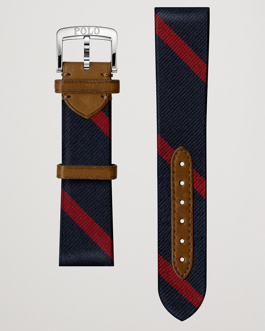 Uomini | Polo Ralph Lauren Sporting Silk Strap Navy/Red | Polo Ralph Lauren | Sporting Silk Strap Navy/Red