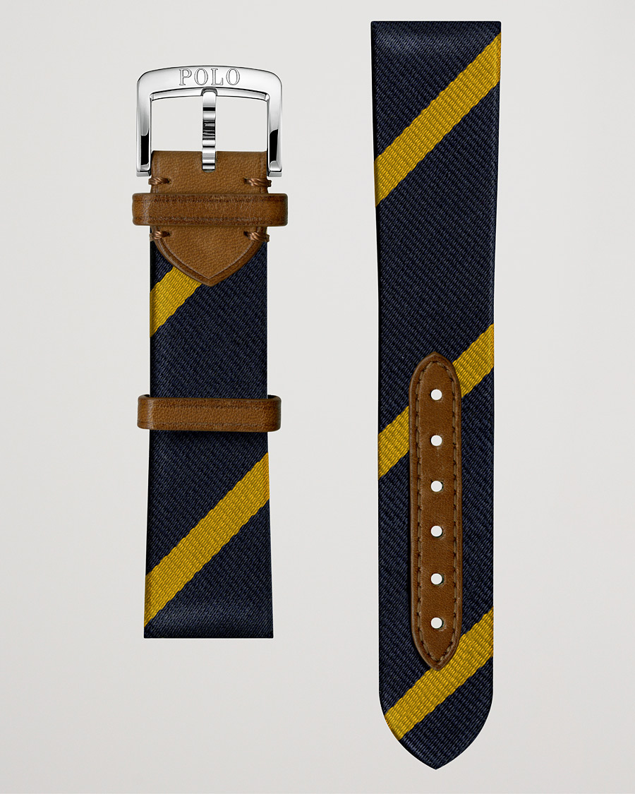 Uomini | Polo Ralph Lauren Sporting Silk Strap Navy/Gold | Polo Ralph Lauren | Sporting Silk Strap Navy/Gold
