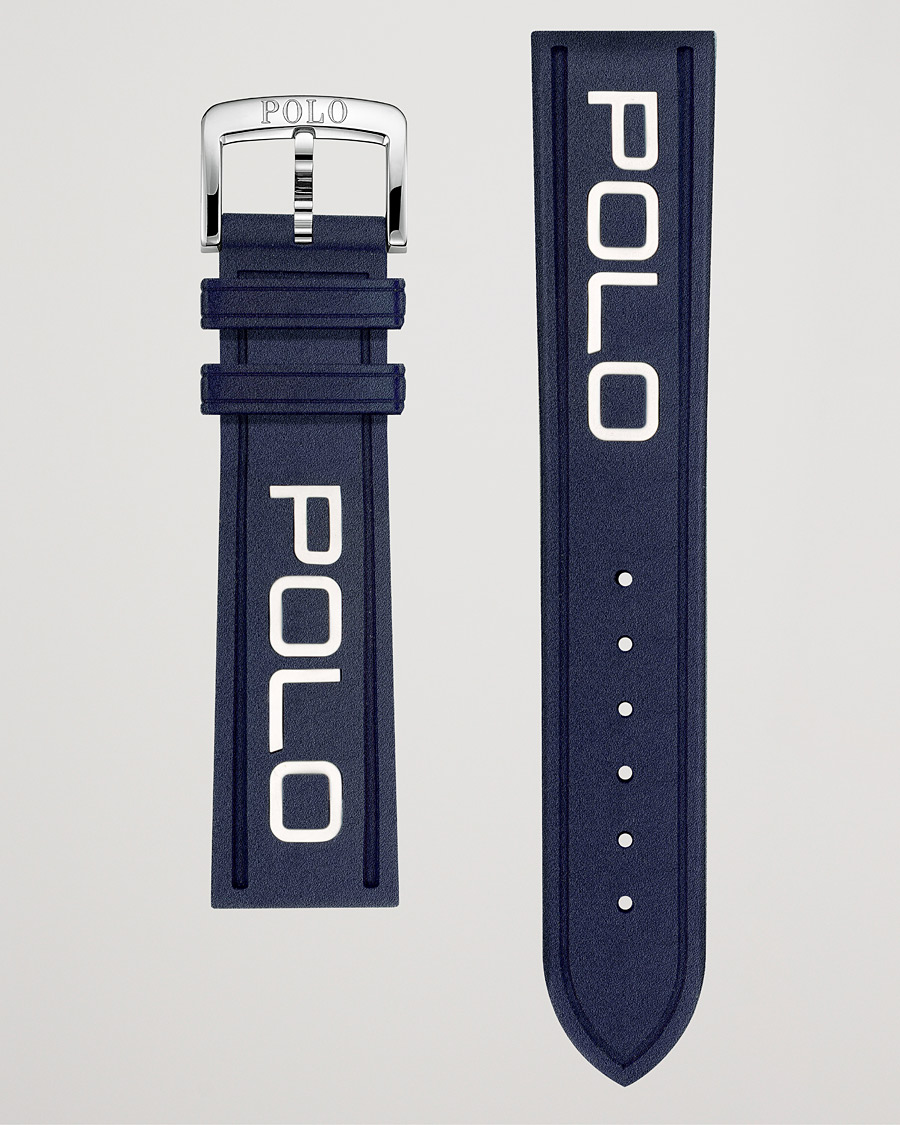 Uomini | Polo Ralph Lauren Sporting Rubber Strap Blue/White | Polo Ralph Lauren | Sporting Rubber Strap Blue/White