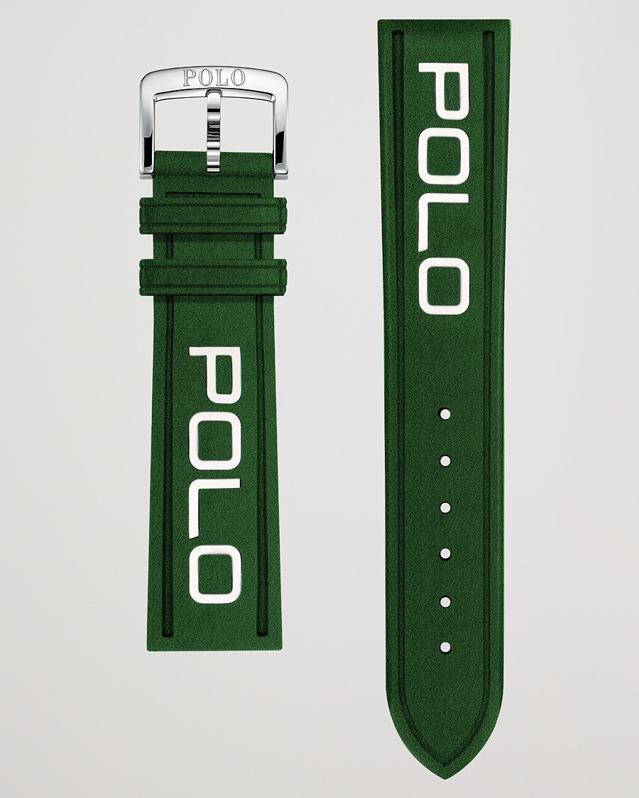 Uomini | Polo Ralph Lauren Sporting Rubber Strap Green/White | Polo Ralph Lauren | Sporting Rubber Strap Green/White