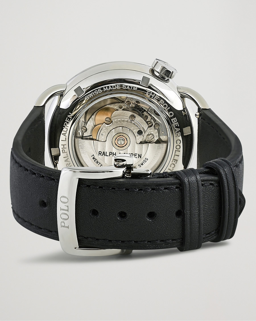 Uomini | Polo Ralph Lauren 42mm Automatic Denim Tux Bear White Dial | Polo Ralph Lauren | 42mm Automatic Denim Tux Bear White Dial
