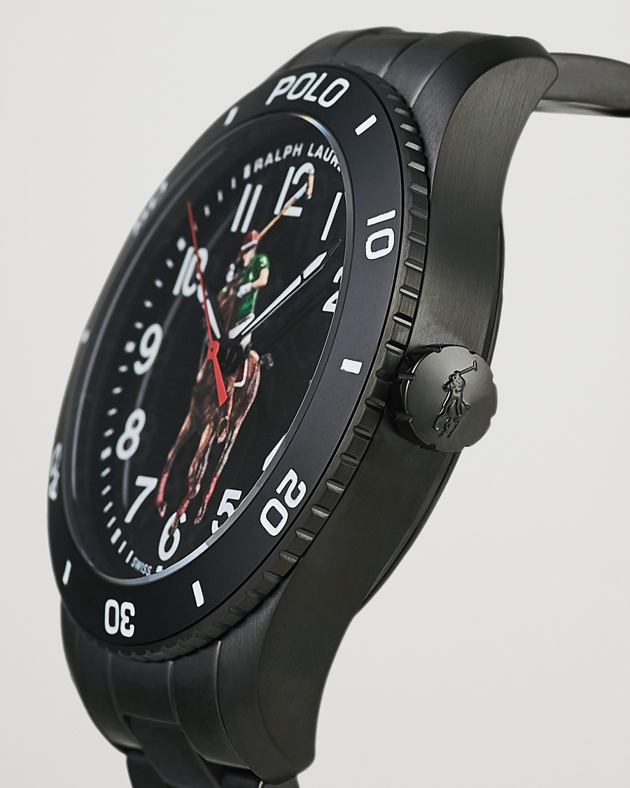 Uomini | Polo Ralph Lauren 42mm Automatic Pony Player Black Dial | Polo Ralph Lauren | 42mm Automatic Pony Player Black Dial