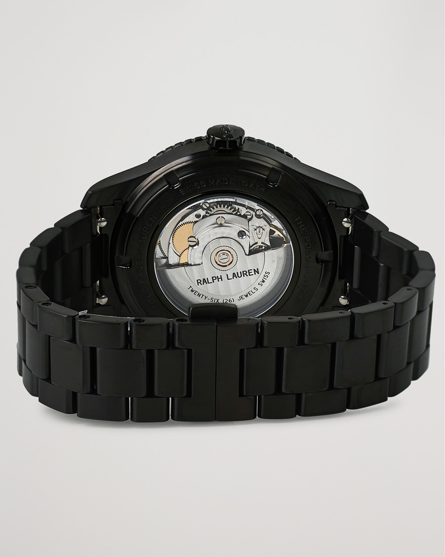 Uomini | Polo Ralph Lauren 42mm Automatic Pony Player Black Dial | Polo Ralph Lauren | 42mm Automatic Pony Player Black Dial
