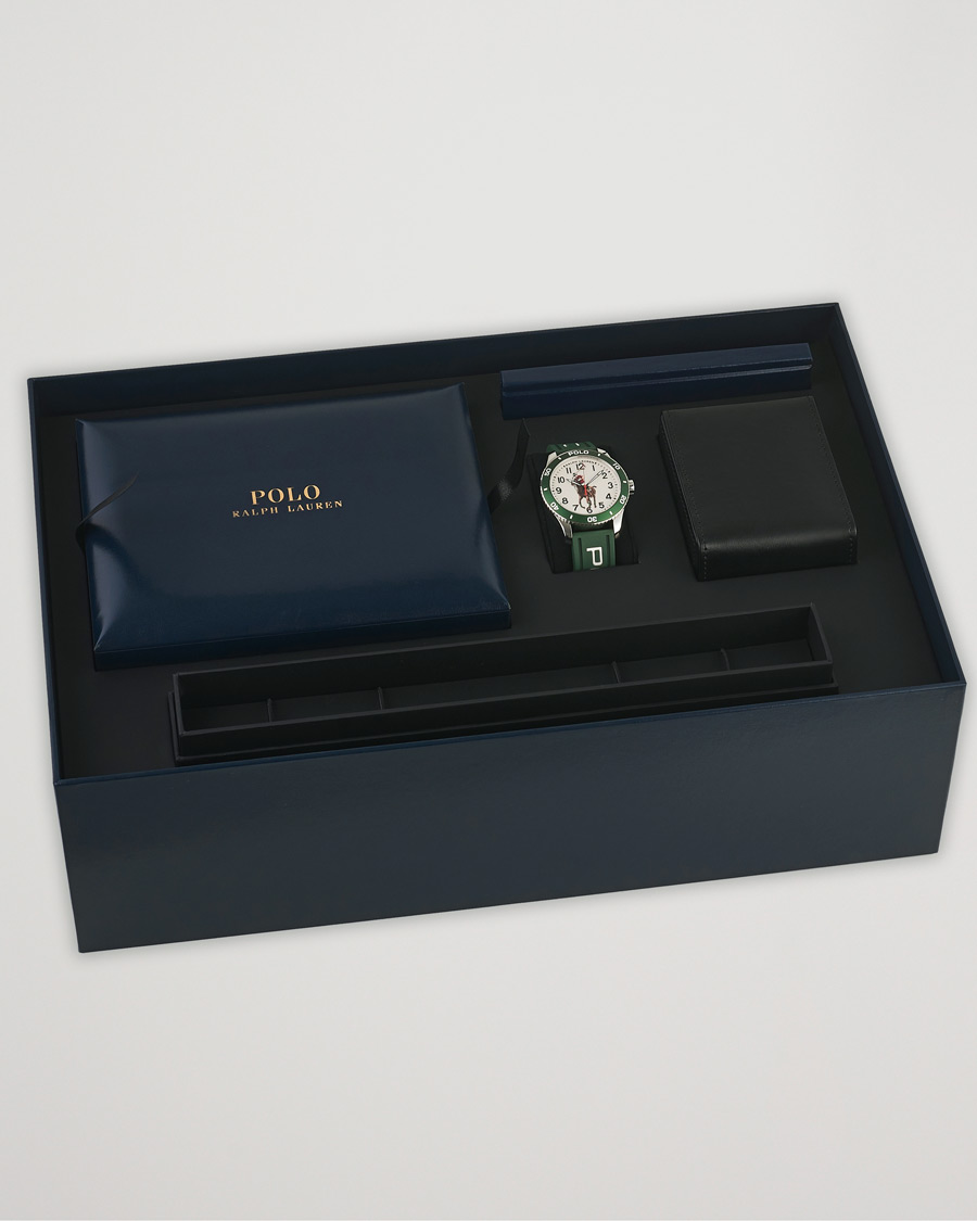 Uomini | Polo Ralph Lauren 42mm Automatic Pony Player White Dial/Green Bezel | Polo Ralph Lauren | 42mm Automatic Pony Player White Dial/Green Bezel