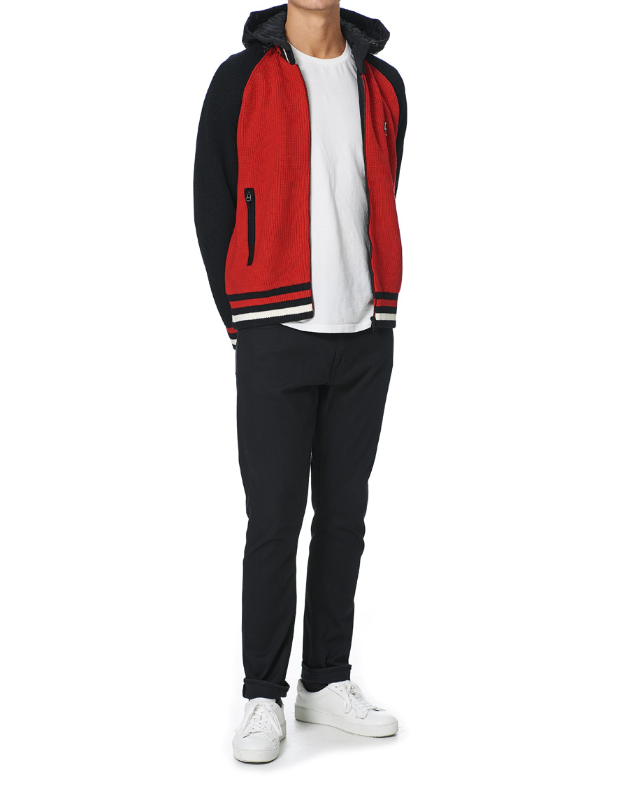 Uomini | Giacche | J.Lindeberg | Bob Merino Wool Knitted Jacket Black