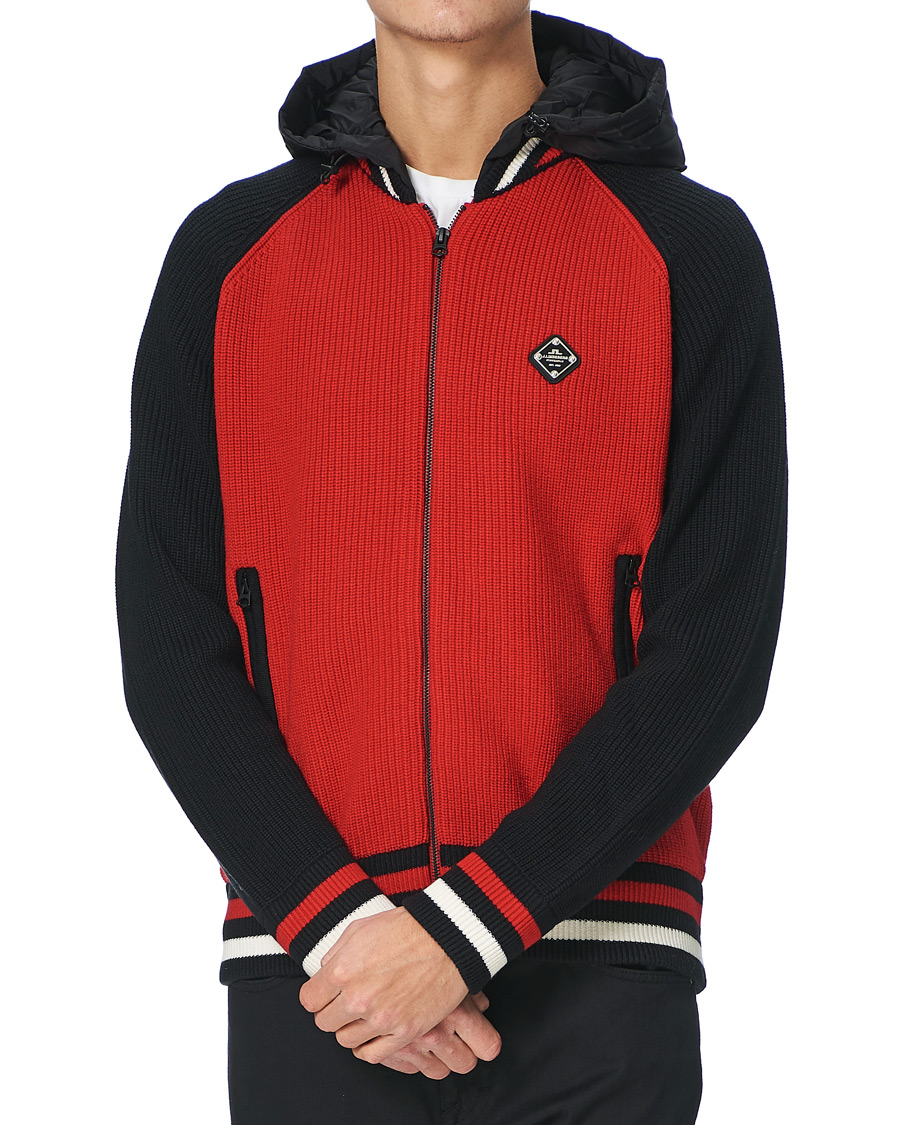 Uomini | Giacche | J.Lindeberg | Bob Merino Wool Knitted Jacket Black