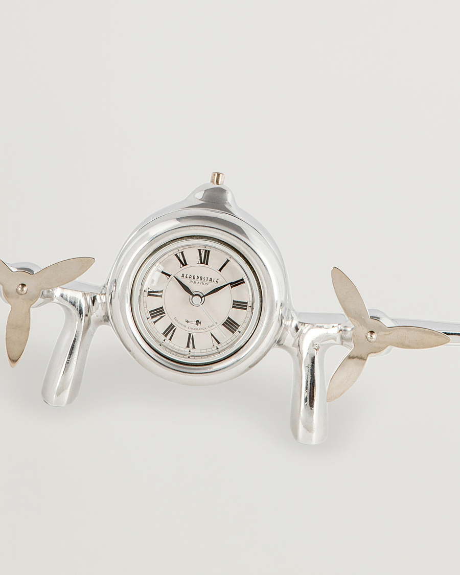 Uomini | Decorazioni | Authentic Models | Art Deco Flight Clock Silver