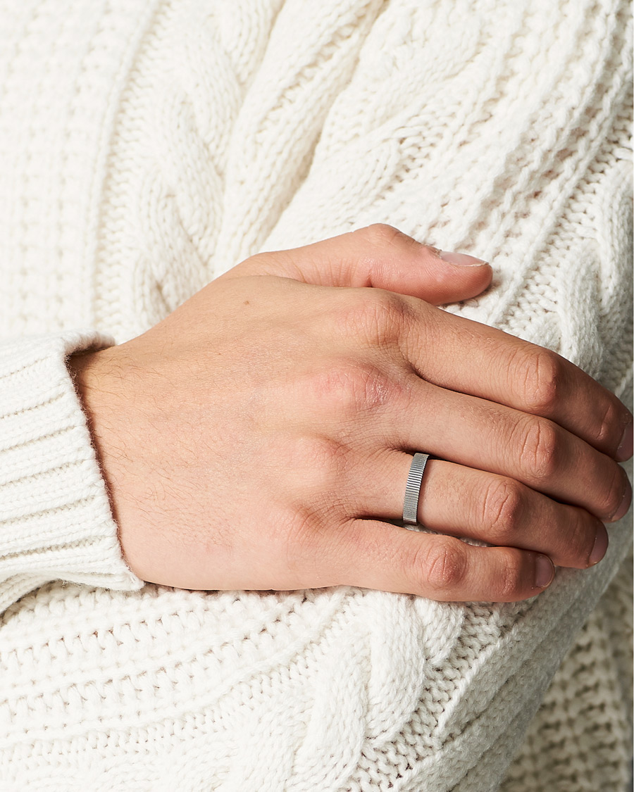 Uomini | Skultuna Ribbed Ring Steel | Skultuna | Ribbed Ring Steel
