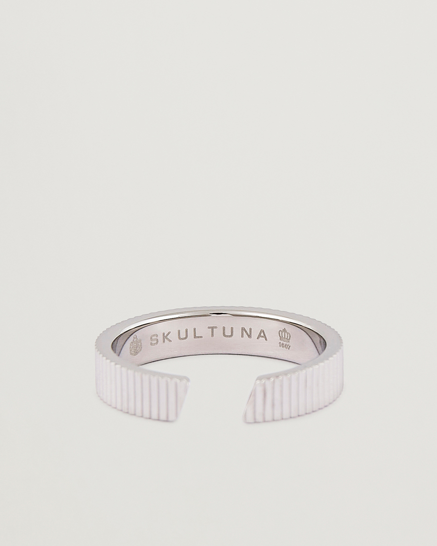 Uomini | Skultuna Ribbed Ring Steel | Skultuna | Ribbed Ring Steel