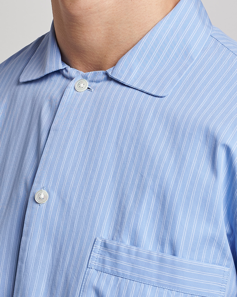 Uomini | Accappatoi & Pigiami | Tekla | Poplin Pyjama Shirt Pin Stripes