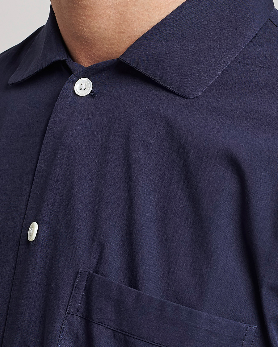 Uomini | Accappatoi & Pigiami | Tekla | Poplin Pyjama Shirt True Navy