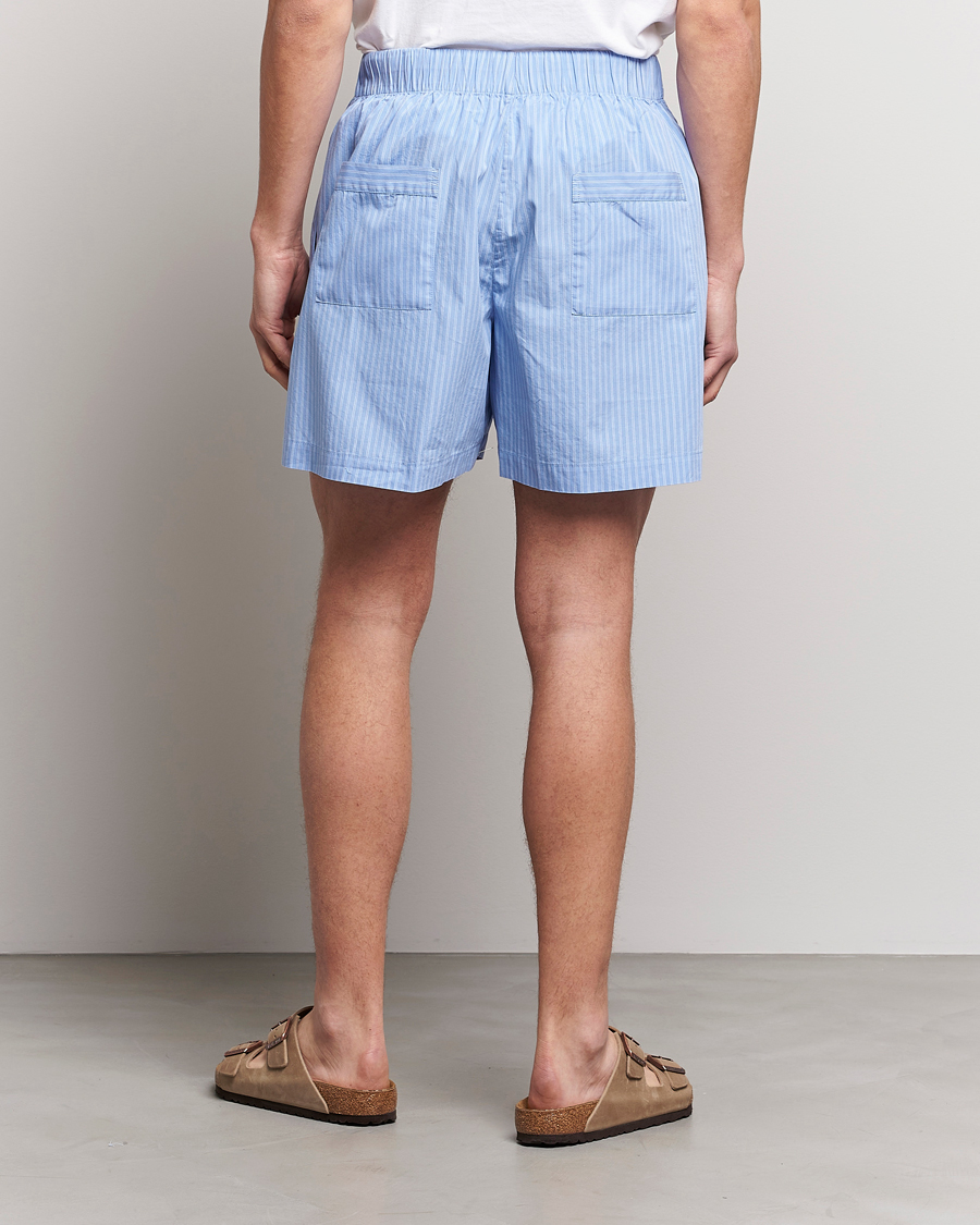 Uomini | Accappatoi & Pigiami | Tekla | Poplin Pyjama Shorts Pin Stripes