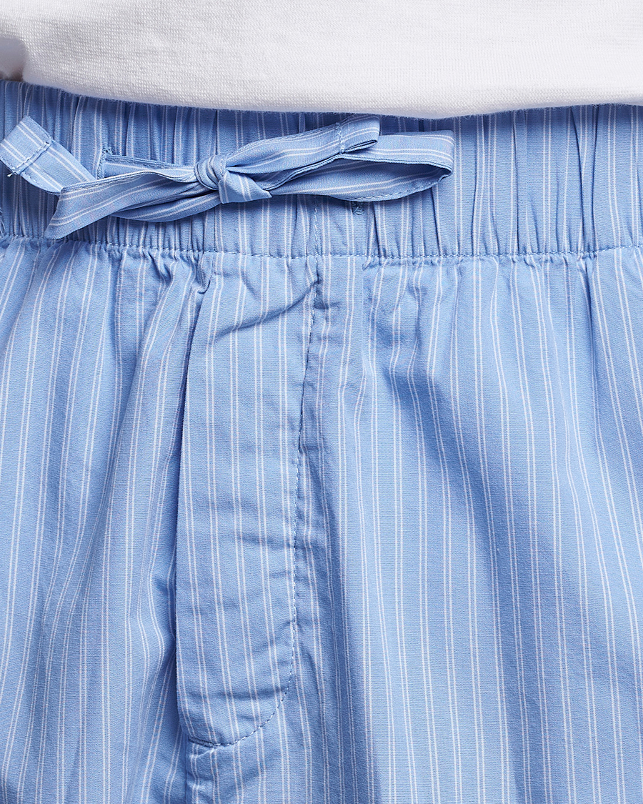 Uomini | Accappatoi & Pigiami | Tekla | Poplin Pyjama Shorts Pin Stripes